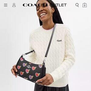😍🔥Coach Teri Heart Bolt Shoulder Bag🔥